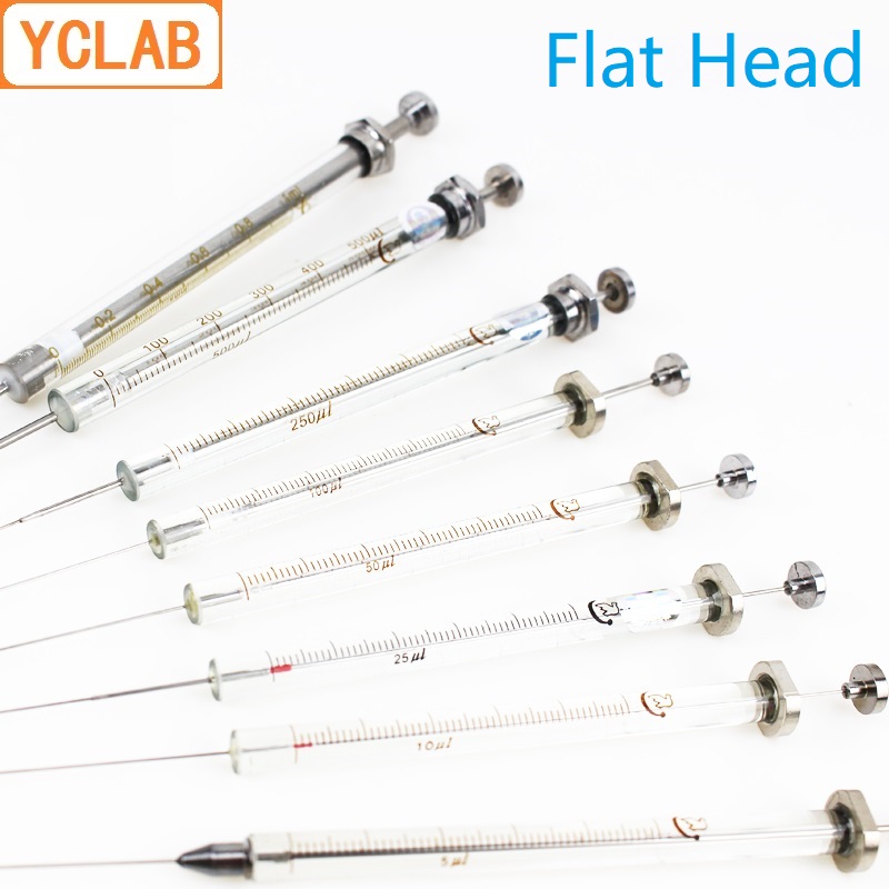 Lab Pipette Tip - YCLAB Micro Injector 0.5/1/2/5/10/25/50/100/250 /500/1000uL เข็มฉีดยาแก้วแบนหัวเข็มสำหรับ
