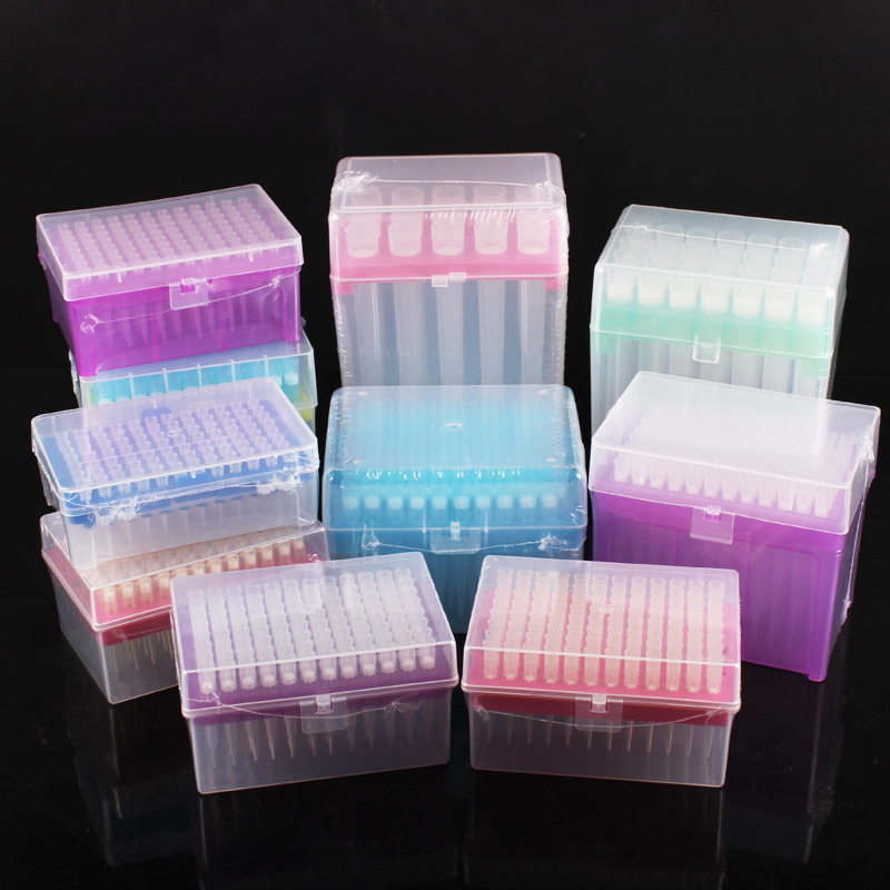 Lab Pipette Tip - 1 ชุด กล่องใส่หัวปิเปตพลาสติกขนาด 10ul/10ul-L/20ul/50ul/100ul/200ul/300ul/1ml/5ml/10ml พร้อมไส้กรองสำหรับปิเปต สำหรับการทดลอง